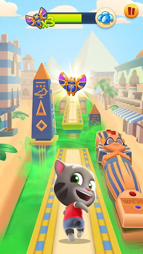 Talking Tom Gold Run ڈاؤن لوڈ کریں – بہترین لامتناہی رننگ گیم - Screenshot 1