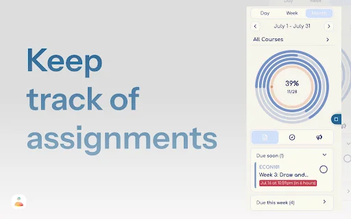 BetterCampus ڈاؤن لوڈ کریں – Canvas کے لیے بہترین تعلیمی ایکسٹینشن - Screenshot 4