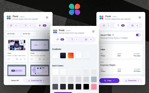 Peek – Design & Asset Toolkit ڈاؤن لوڈ کریں | ویب ڈیزائن اور ڈیولپمنٹ ٹول - Screenshot 3