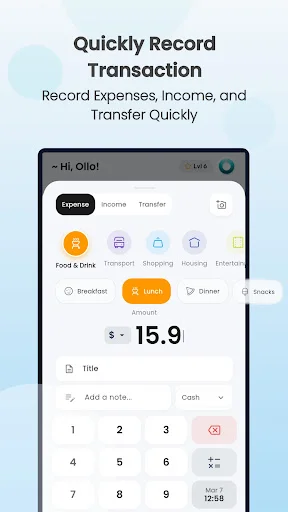 Ollo ڈاؤن لوڈ کریں – اپنے روزمرہ کے اخراجات اور بجٹ کا بہترین انتظام - Screenshot 3