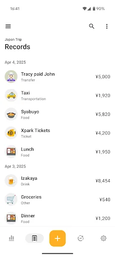 Bill Bear ڈاؤن لوڈ کریں – اخراجات کا آسان حساب کتاب - Screenshot 2