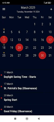 US Calendar 2026 ڈاؤن لوڈ کریں – چھٹیاں اور ریمانڈر - Screenshot 20