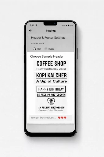 SK Receipt Photobooth ڈاؤن لوڈ کریں – تھرمل فوٹو پرنٹ ایپ - Screenshot 8