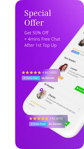 LifeReader Psychics & Tarot ڈاؤن لوڈ کریں – ماہر نفسیات اور ٹیرو ریڈرز - Screenshot 1