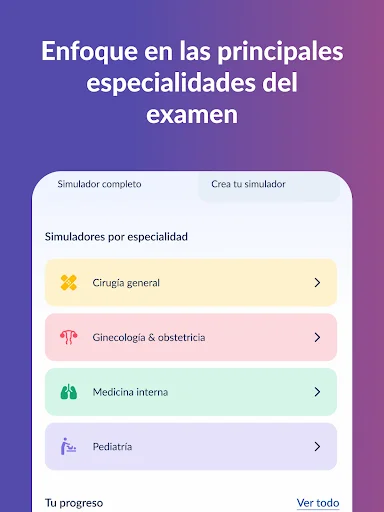 Gliamediq: Simulador ENARM ڈاؤن لوڈ کریں – طبی امتحان کی تیاری - Screenshot 13