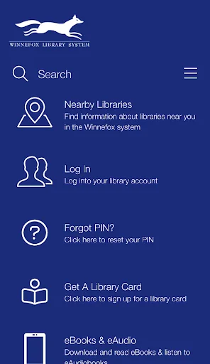 Winnefox Mobile ڈاؤن لوڈ کریں – اینڈرائیڈ پر لائبریری تک رسائی - Screenshot 1
