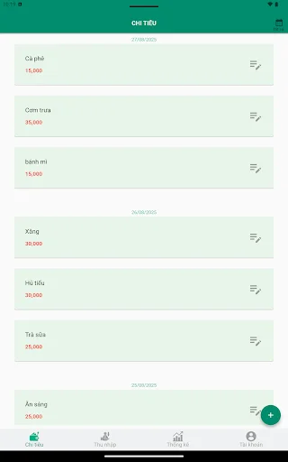 Thu Chi ڈاؤن لوڈ کریں – روزانہ آمدنی اور اخراجات کا بہترین ٹریکر - Screenshot 6