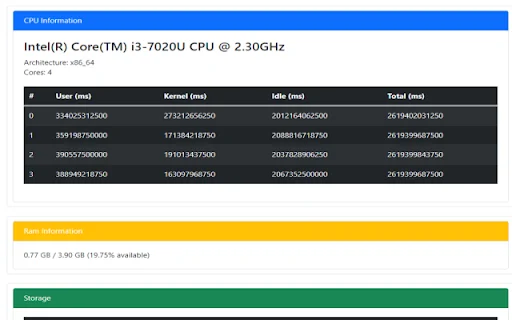 System Info ڈاؤن لوڈ کریں – CPU اور RAM مانیٹرنگ کا بہترین ٹول - Screenshot 1