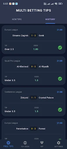 Multi Betting Tips Daily Win ڈاؤن لوڈ کریں – روزانہ بہترین ٹپس اور ہائی اوڈز - Screenshot 4