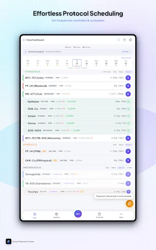 Smart Peptide Tracker ڈاؤن لوڈ کریں – پیپٹائڈ ٹریکنگ ایپ - Screenshot 18
