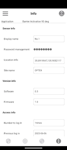 Virtual Loop ایپ ڈاؤن لوڈ کریں – OPTEX OVS-02 سینسر کنٹرول - Screenshot 12