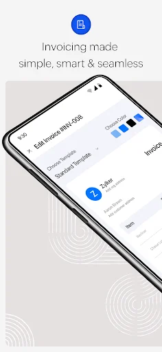 Zoho Invoice ڈاؤن لوڈ کریں – چھوٹے کاروبار کے لیے بہترین فری انوائسنگ ایپ - Screenshot 2