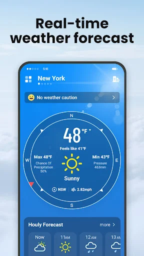 Local Weather: Live Forecast ڈاؤن لوڈ کریں – درست موسم کی پیش گوئی - Screenshot 2