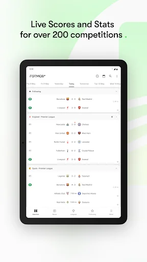 FotMob ڈاؤن لوڈ کریں – لائیو فٹ بال اسکورز اور تازہ ترین اپ ڈیٹس - Screenshot 10