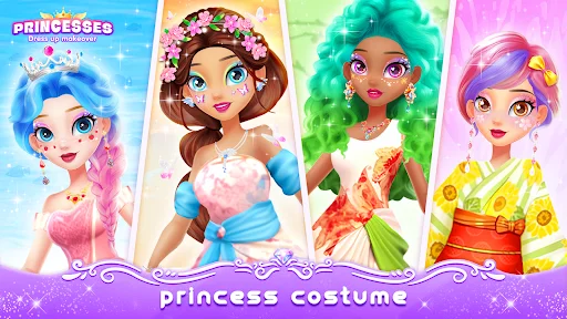 Girl Game: Princess Makeup ڈاؤن لوڈ کریں – بہترین فیشن اور ڈریس اپ گیم - Screenshot 1
