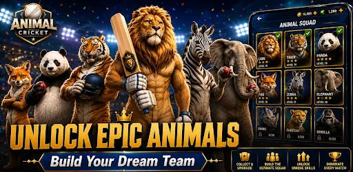 Animal Cricket ڈاؤن لوڈ کریں – جانوروں کے ساتھ کرکٹ کا نیا تجربہ - Screenshot 2