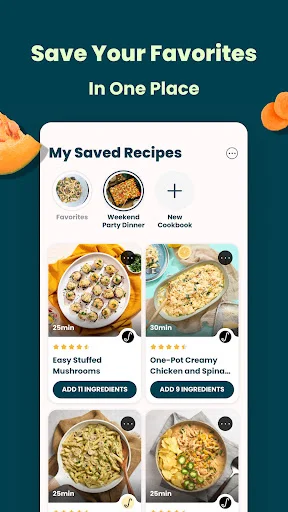 SideChef ڈاؤن لوڈ کریں – مزیدار ترکیبیں اور میل پلان مفت - Screenshot 23