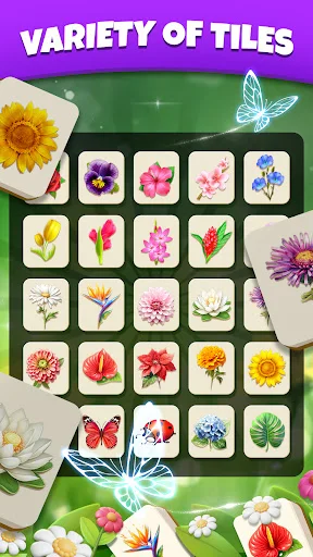 Blossom Match ڈاؤن لوڈ کریں – پھولوں والی پہیلی کا پرسکون کھیل - Screenshot 5