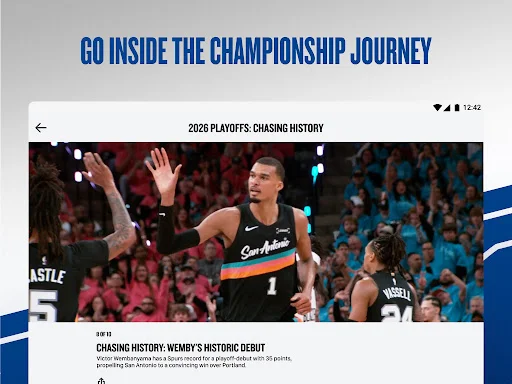NBA: Live Games & Scores ڈاؤن لوڈ کریں – براہ راست NBA میچز دیکھیں - Screenshot 30