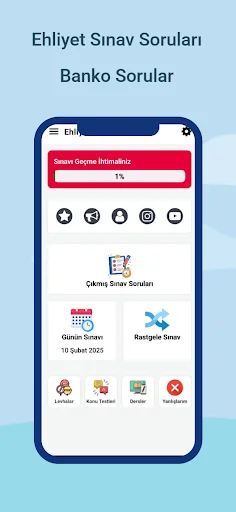 Ehliyet Sınav Soruları 2026 ڈاؤن لوڈ کریں – ڈرائیونگ ٹیسٹ کی تیاری - Screenshot 7