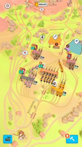 Rail Master Tycoon ڈاؤن لوڈ کریں – بہترین ریل ٹائکون گیم - Screenshot 1