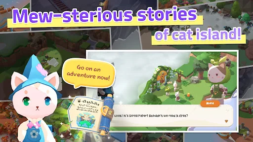 The Secret of Cat Island ڈاؤن لوڈ کریں – بلیوں کا پیارا فارمنگ گیم - Screenshot 6