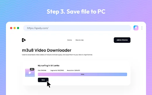 Video Downloader by Qooly ڈاؤن لوڈ کریں – تیز اور مفت ویڈیو ڈاؤنلوڈر - Screenshot 3