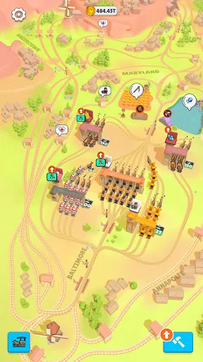 Rail Master Tycoon ڈاؤن لوڈ کریں – بہترین ریل ٹائکون گیم - Screenshot 5