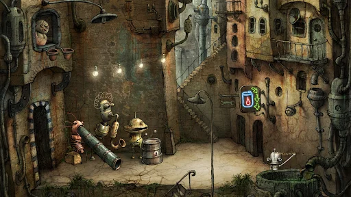 Machinarium ڈاؤن لوڈ کریں – روبوٹ سٹی ایڈونچر گیم پلے - Screenshot 1