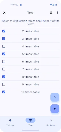 Times Tables ایپ ڈاؤن لوڈ کریں – ریاضی کے پہاڑے سیکھیں - Screenshot 3