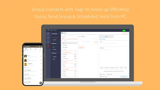 TexTory CRM ڈاؤن لوڈ کریں – کالز اور ایس ایم ایس کا بہترین انتظام - Screenshot 7