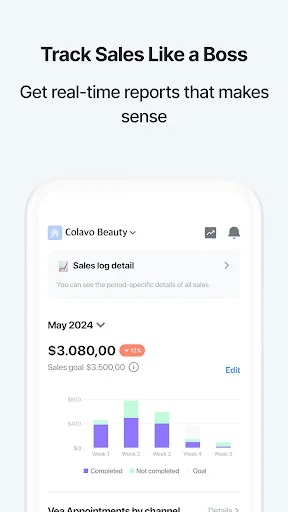 COLAVOSALON ڈاؤن لوڈ کریں – آزاد اسٹائلسٹس کے لیے بہترین مینجمنٹ ایپ - Screenshot 8