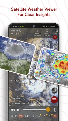 Windy.com – Weather Forecast ڈاؤن لوڈ کریں – درست موسم کی پیش گوئی - Screenshot 3