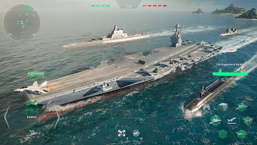 Modern Warships ڈاؤن لوڈ کریں – جدید بحری جنگی کھیل - Screenshot 2
