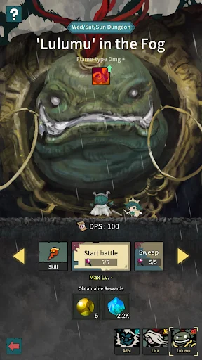 Tap Dragon: Little Knight Luna ڈاؤن لوڈ کریں – بہترین آئیڈل آر پی جی - Screenshot 8