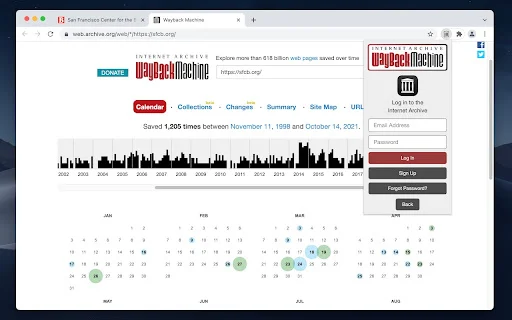 Wayback Machine ڈاؤن لوڈ کریں – انٹرنیٹ کا ماضی دیکھیں - Screenshot 1