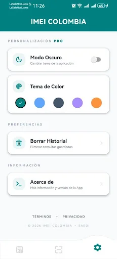 IMEI COLOMBIA ایپ ڈاؤن لوڈ کریں – کولمبیا میں فون سٹیٹس چیک کریں - Screenshot 8